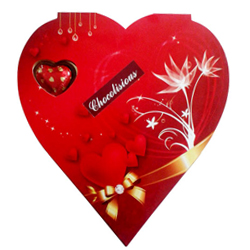 Radiant Heart Shape Box of Assorted Homemade Chocolates