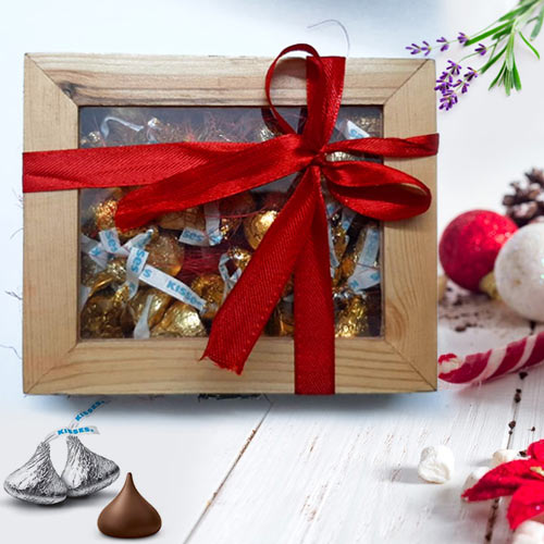 Yummy Hersheys Kisses Wooden Gift Box