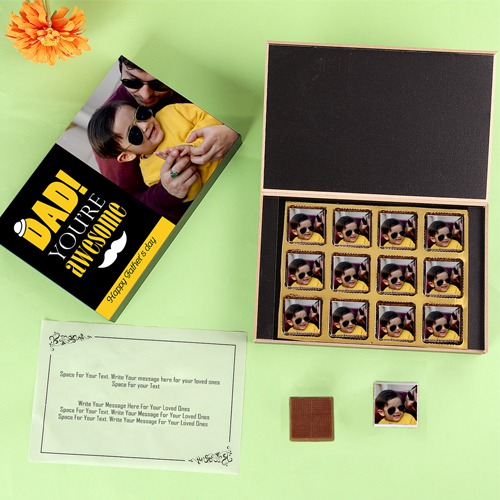 Premium Fathers Day Personalized Chocolate Box