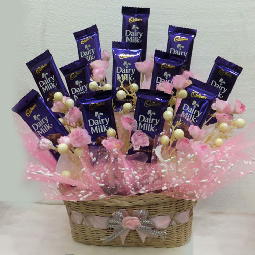 Delicious Cadbury Dairy Milk Basket