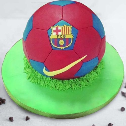 Lip-Smacking Chocolate Cake with FCB Football Design