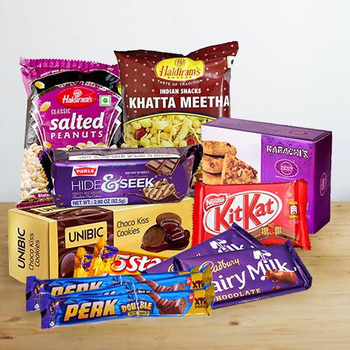 Delicious Chocolate N Snacks Hamper