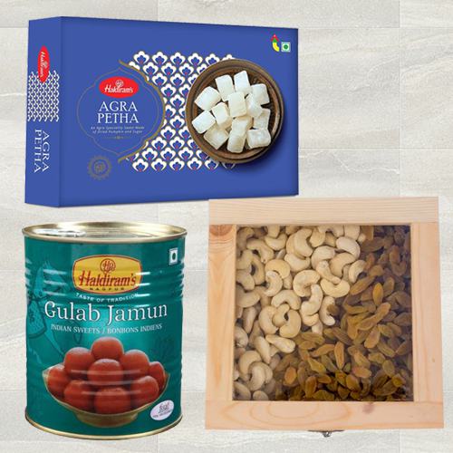 Charming Haldiram Mithai Magic with Dry Fruits Combo