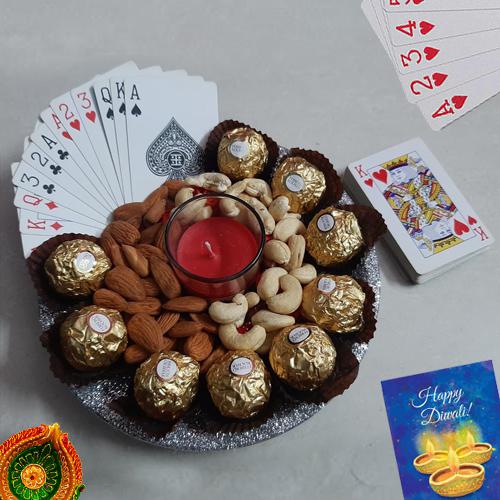 Teen Patti Combo of Diwali Chocolates n Dry Fruits