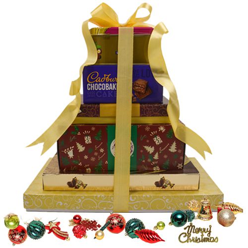 Delightful Xmas Special Gourmet Treat Tower