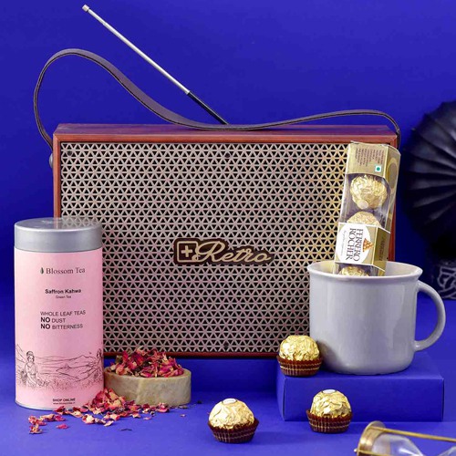 Retro Tea Set Hamper for Dad