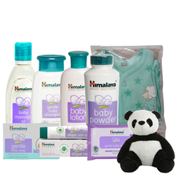 Marvelous Himalaya Baby Care Set with Kids Wear
