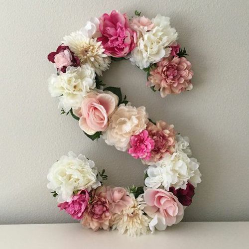 Amazing Mixed Flowers Alphabet Arrangement