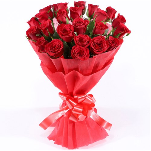 Pleasant Bouquet of Red Roses