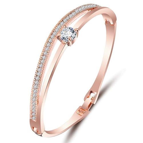 Classic Rose Gold Crystal Bracelet