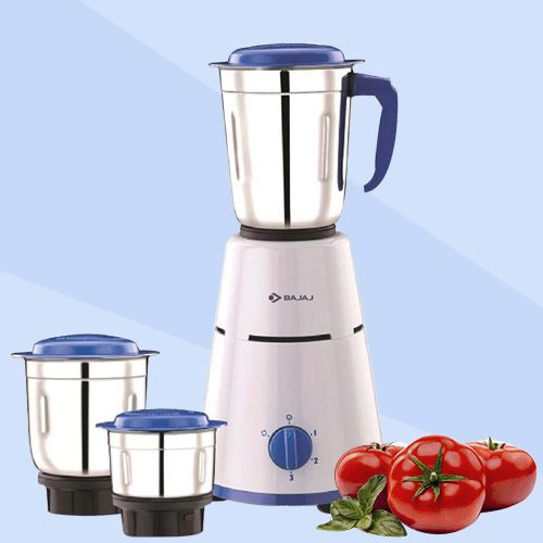 Amazing Bajaj 3 Jar Mixer Grinder in White with 2 in 1 Function Blade