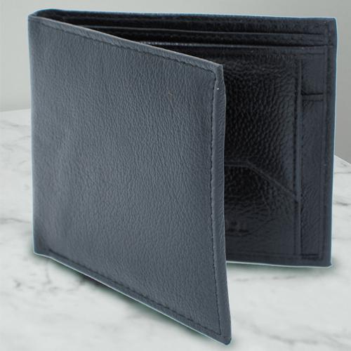 Impressive Black Leather Wallet for Gents