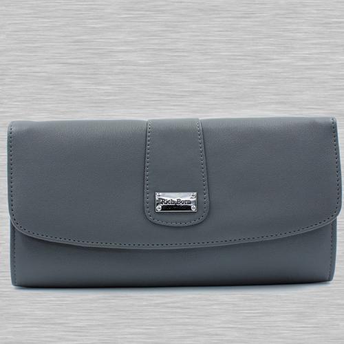 Attractive Grey Color Leather Handbag for Her