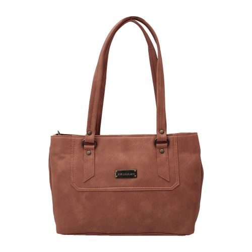 Amazing Tan Colored Ladies Foam Leather Bag