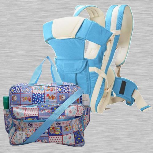 Wonderful Compartment Bag N Baby Carrier Cum Kangaroo Bag<br><br>