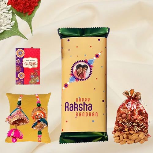 Lumba Rakhi Sets N Personalized Chocolaty Bash