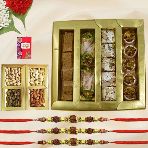 Delectable Sweets for Rudraksha Rakhi