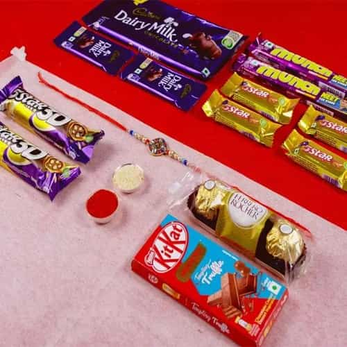 Stunning Ad Rakhi and Chocolates