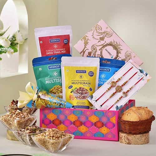 Ethnic Rakhi N Delectable Treats Hamper