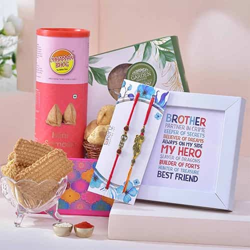 Always My Brothers Frame Rakhi Hamper