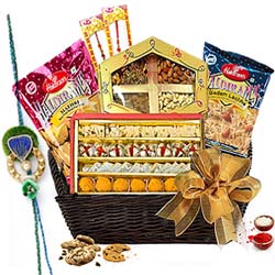 Delightful Basket of Rakhi Treat