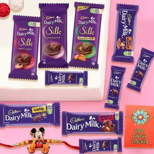 Assorted Cadbury With a Kids Rakhi Gift for Brother