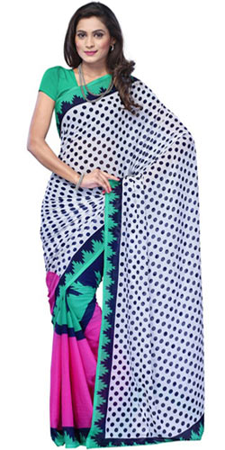 Streaked Sublimity Chiffon Saree