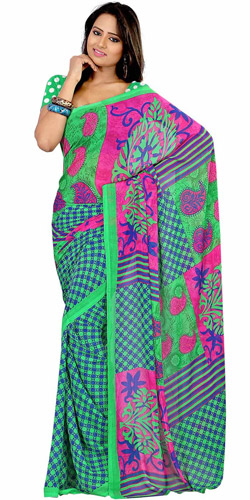 Natty Blaze Chiffon Saree