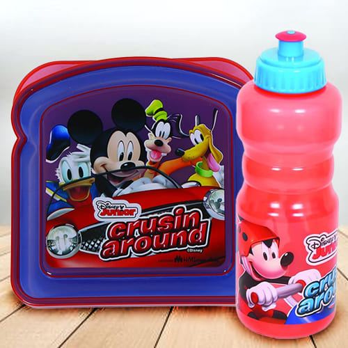 Marvelous Disney Mickey Mouse Sipper Bottle n Lunch Box