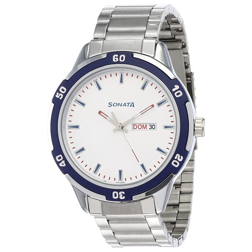 Superb Sonata Nxt Analog White Dial Mens Watch