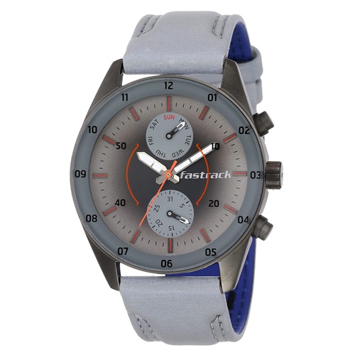 Remarkable Fastrack Space Analog Grey Dial Mens Watch